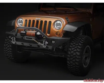 Raxiom Clear Lens Black Housing 6-LED Headlights w/ Partial Halo Jeep Wrangler TJ | JK 1997-2018 - J135442
