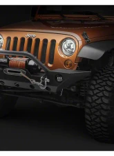 Raxiom Clear Lens Black Housing 6-LED Headlights w/ Partial Halo Jeep Wrangler TJ | JK 1997-2018                                     - J135442 - Image 10