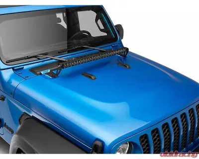 Raxiom Axial Series 30" Single Row LED Light Bar w/ Hood Mounting Brackets Jeep Wrangler JL | Gladiator JT 2018-2024 - J139110