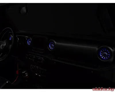 Raxiom LED Ambient Vent Lighting Kit Jeep Wrangler JL 2018-2023 - J139323-JL