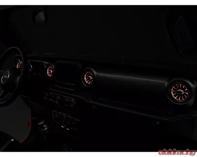 Raxiom LED Ambient Vent Lighting Kit Jeep Wrangler JL 2018-2023 - J139323-JL