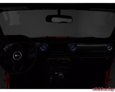 Raxiom LED Ambient Vent Lighting Kit Jeep Wrangler JL 2018-2023 - J139323-JL