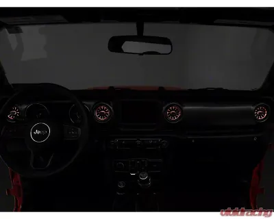 Raxiom LED Ambient Vent Lighting Kit Jeep Wrangler JL 2018-2023 - J139323-JL