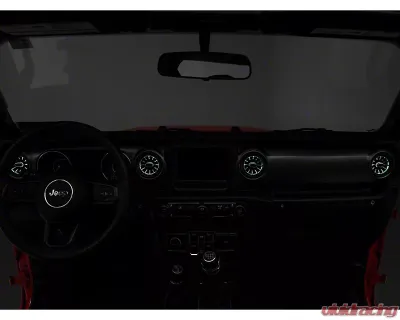 Raxiom LED Ambient Vent Lighting Kit Jeep Wrangler JL 2018-2023 - J139323-JL