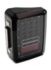 Raxiom Axial Series Clear Lens Black Housing LED Tail Lights Jeep Wrangler JK 2007-2018                                     - J141585 - Image 2