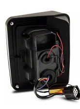 Raxiom Axial Series Clear Lens Black Housing LED Tail Lights Jeep Wrangler JK 2007-2018                                     - J141585 - Image 3