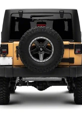 Raxiom Axial Series Clear Lens Black Housing LED Tail Lights Jeep Wrangler JK 2007-2018                                     - J141585 - Image 11