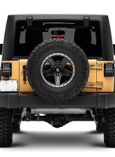 Raxiom Axial Series Clear Lens Black Housing Lux LED Tail Lights Jeep Wrangler JK 2007-2018                                     - J141596 - Image 10