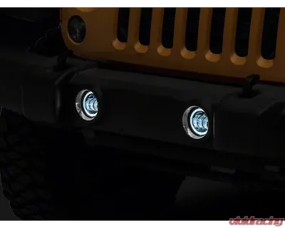 Raxiom Axial Series Amber Lens Hale LED Fog Lights Jeep Wrangler JK 2007-2018 - J141994