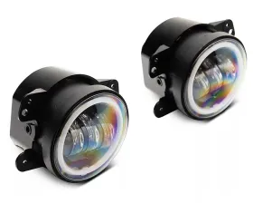 Raxiom Axial Series Amber Lens Hale LED Fog Lights Jeep Wrangler JK 2007-2018