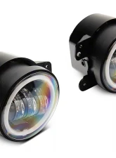 Raxiom Axial Series Amber Lens Hale LED Fog Lights Jeep Wrangler JK 2007-2018                                     - J141994 - Image 9