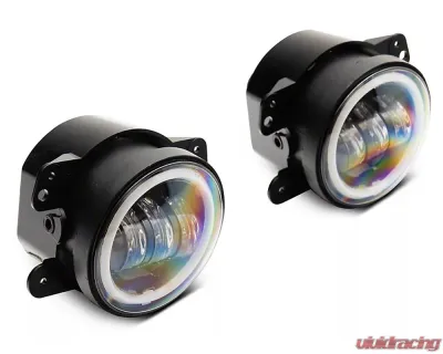 Raxiom Axial Series Amber Lens Hale LED Fog Lights Jeep Wrangler JK 2007-2018 - J141994