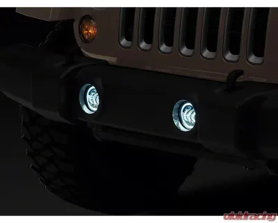 Raxiom Axial Series 4" LED Fog Lights w/ Halo Jeep Wrangler JK 2007-2018 - J142666