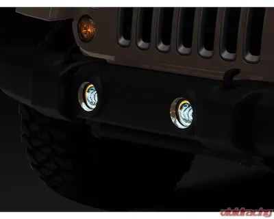 Raxiom Axial Series 4" LED Fog Lights w/ Halo Jeep Wrangler JK 2007-2018 - J142666