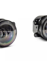 Raxiom Axial Series 4" LED Fog Lights w/ Halo Jeep Wrangler JK 2007-2018                                     - J142666 - Image 11