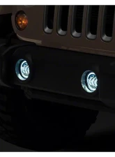 Raxiom Axial Series 4" LED Devil Eyes Fog Lights w/ Halo Jeep Wrangler JK 2007-2018                                     - J142667 - Image 8