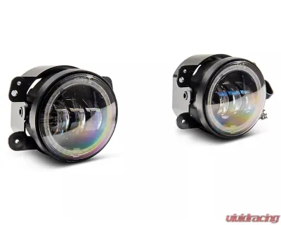 Raxiom Axial Series 4" LED Devil Eyes Fog Lights w/ Halo Jeep Wrangler JK 2007-2018 - J142667