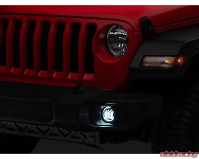Raxiom Axial Series LED Fog Lights w/ Halo Jeep Wrangler JK | JL | Gladiator JT 2007-2023 - J142669