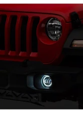 Raxiom Axial Series LED Fog Lights w/ Halo Jeep Wrangler JK | JL | Gladiator JT 2007-2023                                     - J142669 - Image 9