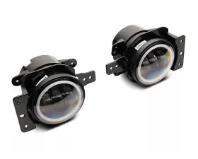 Raxiom Axial Series LED Fog Lights w/ Halo Jeep Wrangler JK | JL | Gladiator JT 2007-2023