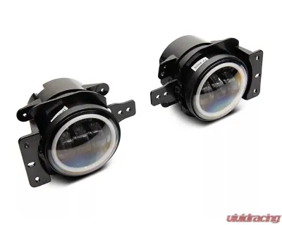 Raxiom Axial Series LED Fog Lights w/ Halo Jeep Wrangler JK | JL | Gladiator JT 2007-2023 - J142669