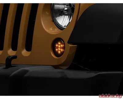 Raxiom Axial Series Smoked Lens LED Turn Signals Jeep Wrangler JK 2007-2018 - J142671