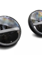 Raxiom Axial Series Clear Lens Black Housing 7" LED Headlights w/ DRL & Signal Function Jeep Wrangler TJ | JK 1997-2018                                     - J143372 - Image 13