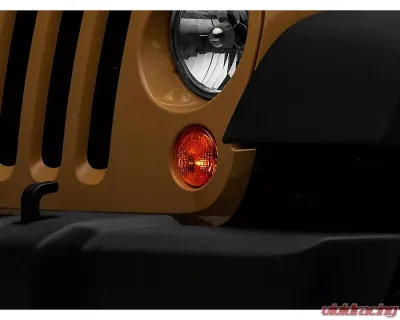 Raxiom Axial Series Amber Lens Replacement Turn Signal Lamps Jeep Wrangler JK 2007-2018 - J150569