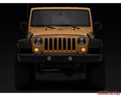 Raxiom Axial Series Amber Lens Replacement Turn Signal Lamps Jeep Wrangler JK 2007-2018 - J150569