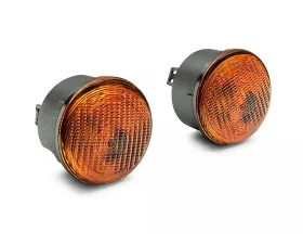 Raxiom Axial Series Amber Lens Replacement Turn Signal Lamps Jeep Wrangler JK 2007-2018