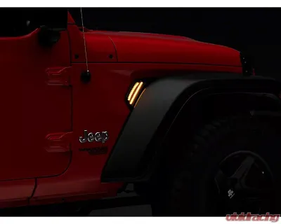 Raxiom Axial Series Fender Vent LED light Jeep Wrangler JL 2018-2023 - J152601-JL