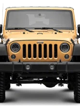 Raxiom Axial Series Clear Lens Black Housing Spider LED Headlights w/ Amber DRL & Angel Eye Halo Jeep Wrangler JK 2007-2018                                     - J152602 - Image 13