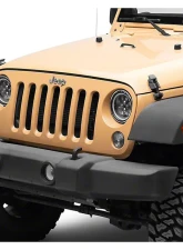 Raxiom Axial Series Clear Lens Black Housing Spider LED Headlights w/ Amber DRL & Angel Eye Halo Jeep Wrangler JK 2007-2018                                     - J152602 - Image 14