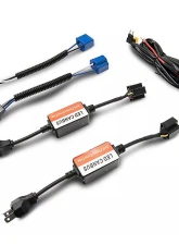 Raxiom Axial Series Clear Lens Black Housing Spider LED Headlights w/ Amber DRL & Angel Eye Halo Jeep Wrangler JK 2007-2018                                     - J152602 - Image 4