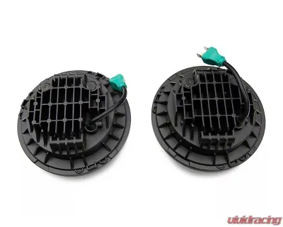 Raxiom Clear Lens Black Housing 7" LED Headlights Jeep Wrangler JK 2007-2018 - J154695