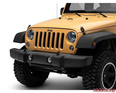 Raxiom Clear Lens Blue Housing 7" LED Headlights Jeep Wrangler JK 2007-2018 - J154696