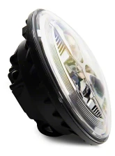 Raxiom Clear Lens Chrome Housing 7" LED Headlights Jeep Wrangler JK 2007-2018                                     - J154697 - Image 2