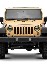 Raxiom Clear Lens Green Housing 7" LED Headlights Jeep Wrangler JK 2007-2018                                     - J154699 - Image 10