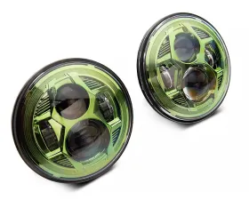 Raxiom Clear Lens Green Housing 7