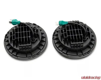 Raxiom Clear Lens Orange Housing 7" LED Headlights Jeep Wrangler JK 2007-2018 - J154700