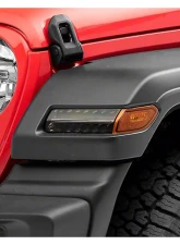 Raxiom Axial Series Smoked Lens Sequential LED Parking/Turn Signal Lights Jeep Wrangler JL Sport w/ Factory Halogen Lights 2018-2023                                     - J155019-JL - Image 5