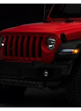 Raxiom Axial Series Smoked Lens Sequential LED Parking/Turn Signal Lights Jeep Wrangler JL Sport w/ Factory Halogen Lights 2018-2023                                     - J155019-JL - Image 7