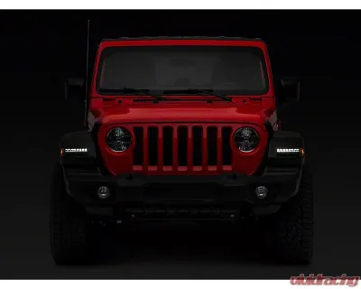 Raxiom Axial Series Smoked Lens Sequential LED Parking/Turn Signal Lights Jeep Wrangler JL Sport w/ Factory Halogen Lights 2018-2023 - J155019-JL