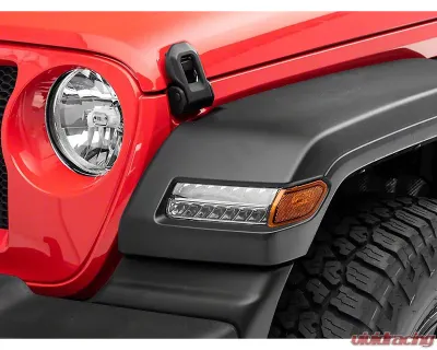 Raxiom Axial Series Chrome Housing Sequential LED Parking/Turn Signal Lights Jeep Wrangler JL Sport 2018-2023 - J155020-JL