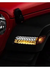Raxiom Axial Series Chrome Housing Sequential LED Parking/Turn Signal Lights Jeep Wrangler JL Sport 2018-2023                                     - J155020-JL - Image 7