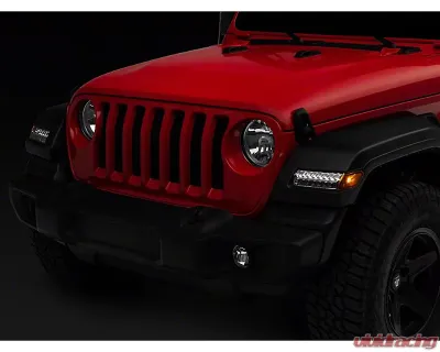 Raxiom Axial Series Chrome Housing Sequential LED Parking/Turn Signal Lights Jeep Wrangler JL Sport 2018-2023 - J155020-JL