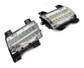 Raxiom Axial Series Chrome Housing Sequential LED Parking/Turn Signal Lights Jeep Wrangler JL Sport 2018-2023