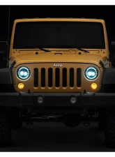 Raxiom Axial Series Clear Lens Chrome Housing 7" LED Headlights w/ DRL Jeep Wrangler TJ | JK 1997-2018                                     - J155569 - Image 10