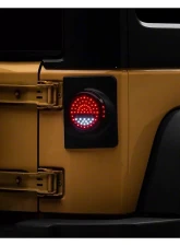 Raxiom Axial Series Clear Lens Black Housing Halo LED Tail Lights Jeep Wrangler JK 2007-2018                                     - J164240 - Image 5