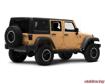 Raxiom Axial Series Clear Lens Black Housing Halo LED Tail Lights Jeep Wrangler JK 2007-2018 - J164240